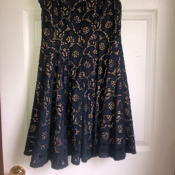 Navy laced dress - Picture 2 of 2